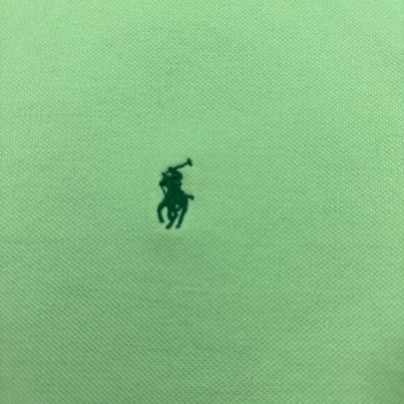 Ralph Lauren Golf Polo Men’s Shirt Sz.Large Lime Green Short‎ Sleeve Custom Fit - Picture 2 of 10